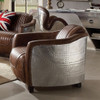Malcolm Leather and Aluminum Aviator Chair Room