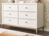 Antoinette White and Gold Dresser Room