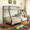Focus Black Metal Twin XL over Queen Bunk Bed Room 2