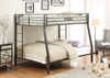 Focus Black Metal Full XL over Queen Bunk Bed Room 2