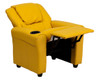 Child Recliner Vinyl with Headrest Reclined