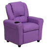 Child Recliner Vinyl with Headrest Lavender