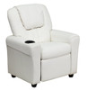Child Recliner Vinyl with Headrest White