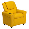 Child Recliner Vinyl with Headrest Yellow