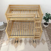 Bennett Natural Twin over Queen Bunk Bed Top View Room
