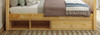 Bennett Natural Optional Under Bed Storage Drawer and Cubby Front View Room