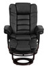 Diplomat Black Swivel Recliner only Front View