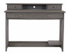 Mercer Chimney Gray Student Desk with Hutch Front View