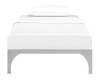 Marcus Silver Twin Size Platform Bed Front View