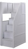 Beatrice White Bunk Bed Stairs