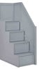 Beatrice White Bunk Bed Stairs (Grey finish showing new 4 step design)