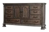Lucinda Eight Drawer Dresser Angled View