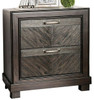 Lopez Espresso 2 Drawer Night Stand