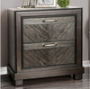 Lopez Espresso 2 Drawer Night Stand Room