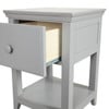 Almere Gray Nightstand Drawer Open