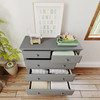 Almere Gray 5 Drawer Chest Front View Drawers Open Room