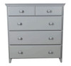 Almere Gray 5 Drawer Chest Front View
