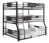 Triad Metal Full over Twin XL over Queen Triple Bunk Bed