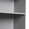Almere Gray 3 Shelf Bookcase Detail