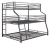 Kani Metal Twin XL over Full XL over Queen 3 Bed Bunk Bed No Mattresses