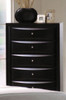 Manville Black 5 Drawer Chest Room