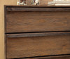 Calistoga Burnished Brown Chest of Drawers Bar Handle Detail