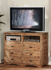 Schaffer Distressed Sand 6 Drawer Media Dresser Room