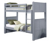 Moreno Grey Twin XL Bunk Beds shown with Optional Short Vertical Ladder