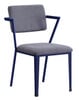 Shipping Container Blue Metal Desk Chair