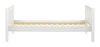 Lingo White Finish Kids Twin Bed-Slatted Ends Side View