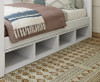 Caleb's White Optional Single Under Bed Storage Cubby x2 Angled View Room
