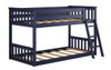 Brody Blue Low Bunk Beds for Kids No Mattresses
