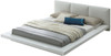 Sage Platform Bed White Angled View