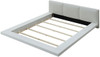 Sage Platform Bed White Frame Angled View