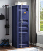Shipping Container Blue Metal Wardrobe Room