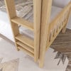 Leta Natural Queen Triple Bunk Bed Ladder Detail