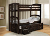 Caden Espresso Twin over Twin Bunk Bed with Trundle lifestyle