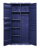 Shipping Container Blue Metal Storage Cabinet open
