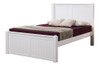 Foster Espresso Full Size Bed for Kids No Finials-Updated Style shown in White