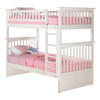 Cardiff White Bunk Beds Twin over Twin