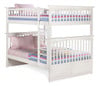 Cardiff White Bunk Beds Full over Full
