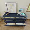 Baldwin Blue 6 Drawer Dresser Front View Drawers Open Room
