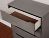 Gunnar Grey 4 Drawer Chest Drawer Detail