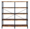 Andria Nutmeg Large Bookcase Back View