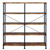 Andria Nutmeg Large Bookcase Back View