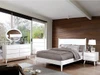 Cadelle White Platform Bed King Room