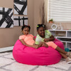 Hot Pink Bean Bag Chairs for Teens with 2 Kids Room