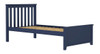 Baldwin Blue Twin Size Storage Loft Bed with Stairs Optional Bottom Twin Size Bed