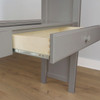 Rylan Gray Twin Loft Bed with Desk Desk Drawer Detail