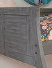 Bodie Island Grey Twin over Full Louvre Bunk Beds Detail